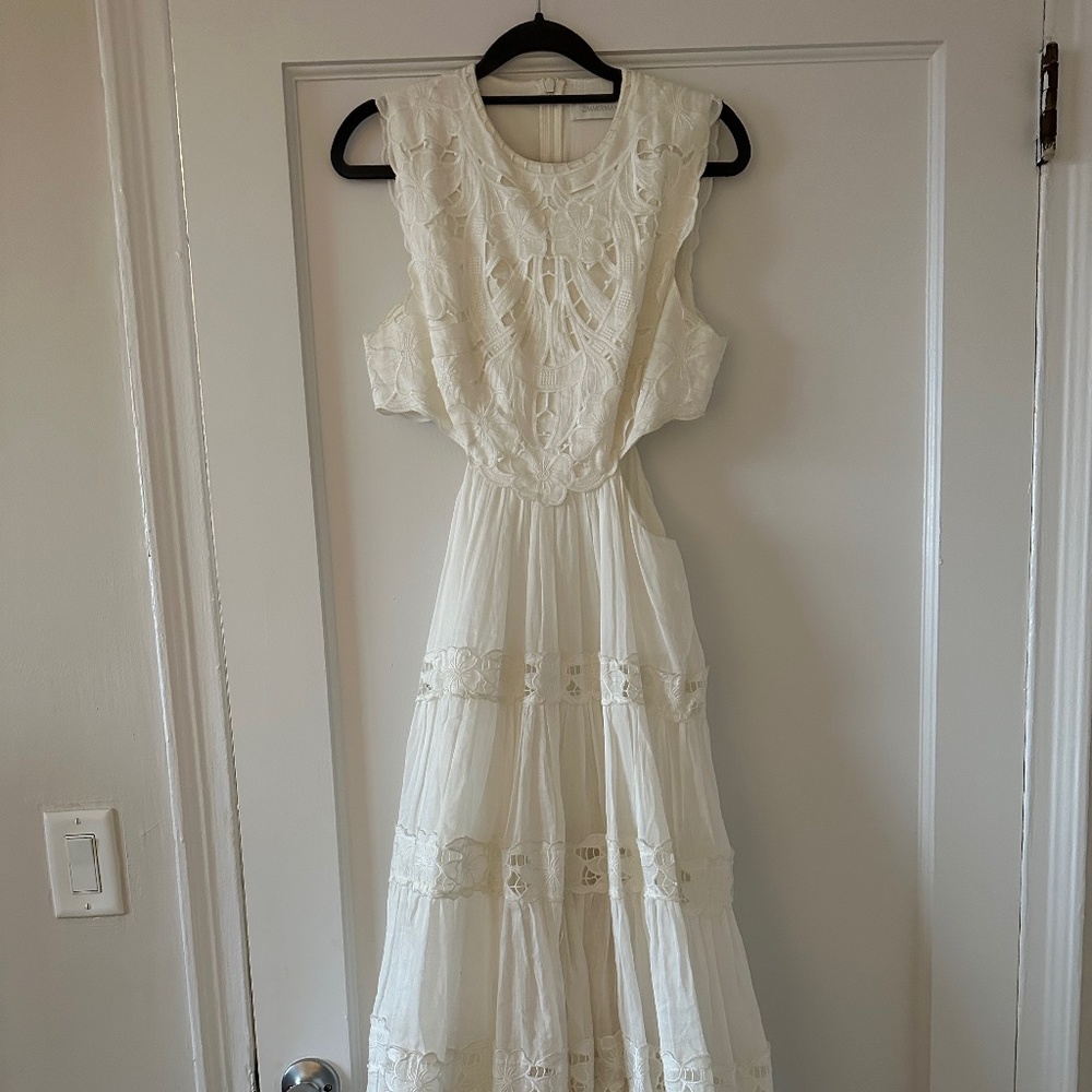 Sz 1 Zimmermann Cassia Yoke Dress